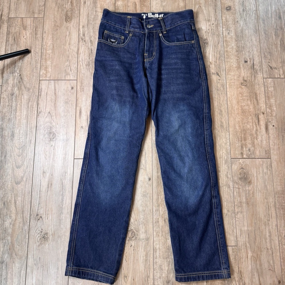 Bull-it Covec Motorcycle Jeans Blue Denim Mens Size 30R 30x30 Armored Lining